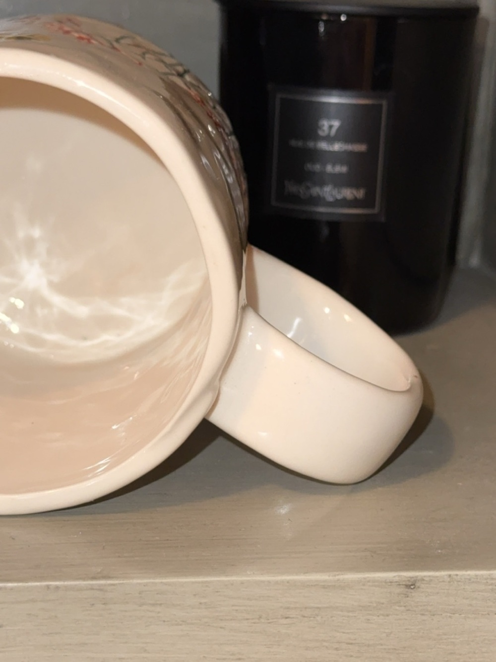 ANTHROPOLOGIE Dagny Monogram Coffee Tea Mug Cup 14.5oz Hand painted Stoneware - Picture 10 of 10